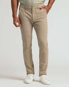 True ClassicBlack & Khaki Slim Chino Pants 2-Pack with white sneakers.