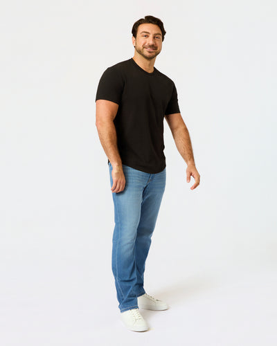Short Classic Curved Hem Crew