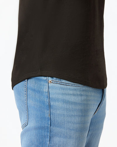 Short Classic Curved Hem Crew