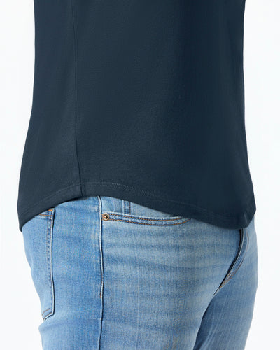 Short Classic Curved Hem Crew