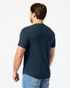 Navy Short Classic Curved Hem Crew