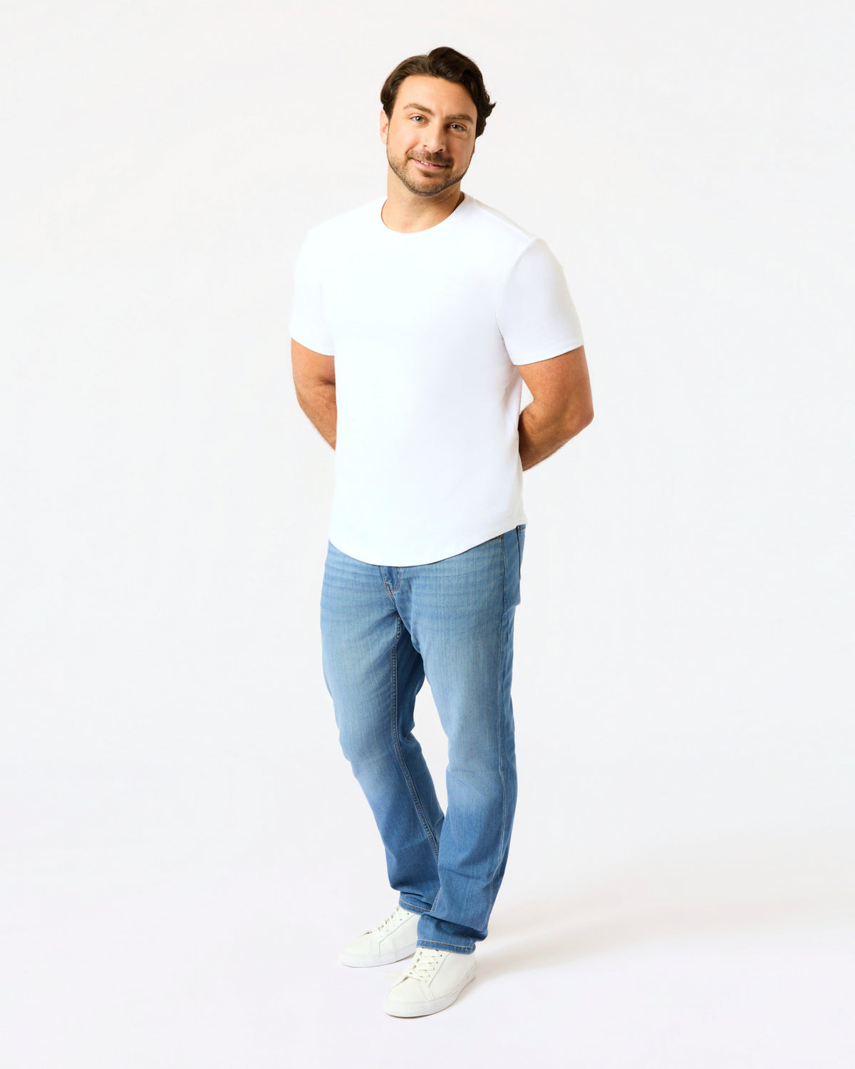 Black & White Short Classic Curved Hem Crew 10-Pack