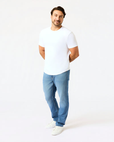 Short Classic Curved Hem Crew