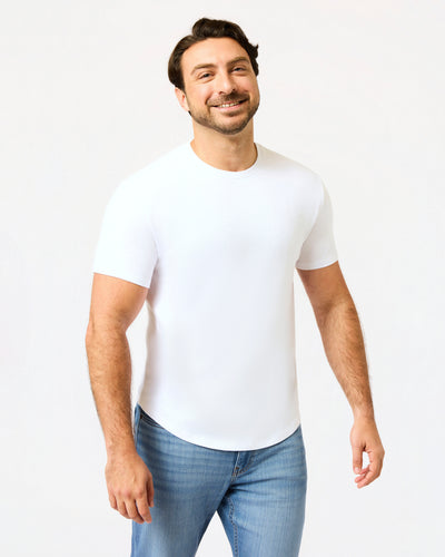 Short Classic Curved Hem Crew