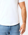 All White Short Classic Curved Hem Crew 10-Pack