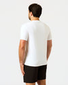 White Short Active Crew Neck