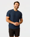 Navy Short Active Crew Neck