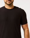 Black Short Active Crew Neck