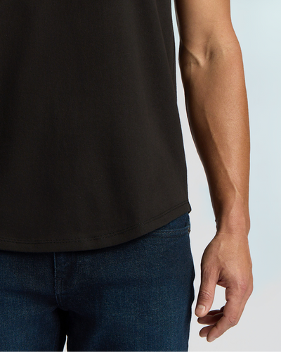 Heavyweight Curved Hem Henley