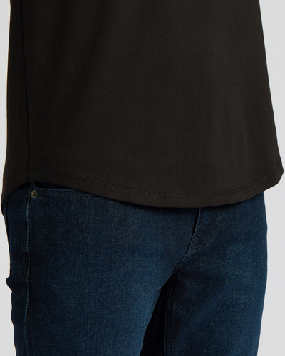 Heavyweight Curved Hem Henley