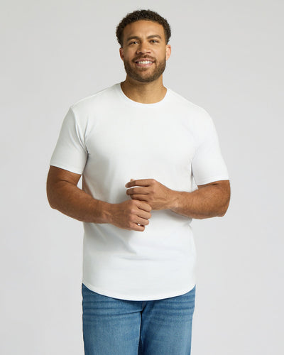 Tall Heavyweight Curved Hem Crew