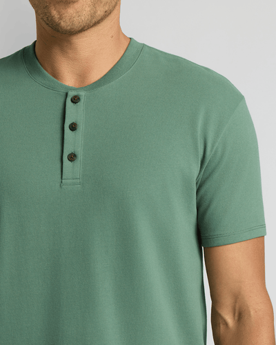 Heavyweight Curved Hem Henley