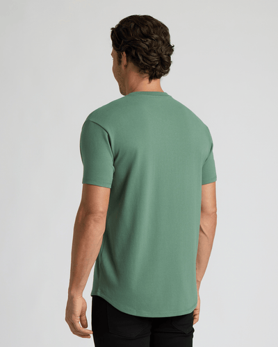 Heavyweight Curved Hem Henley