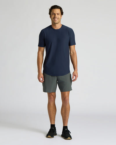 Active Curved Hem Crew
