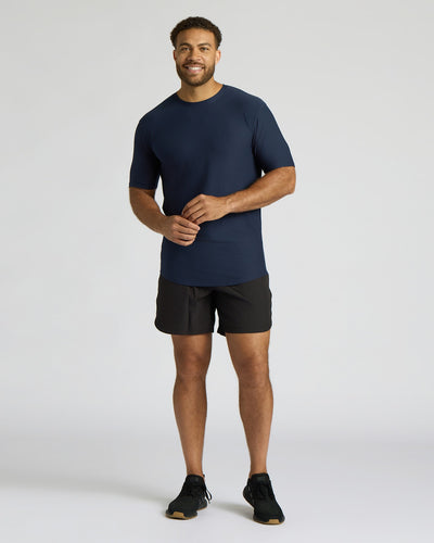 Tall Active Curved Hem Crew