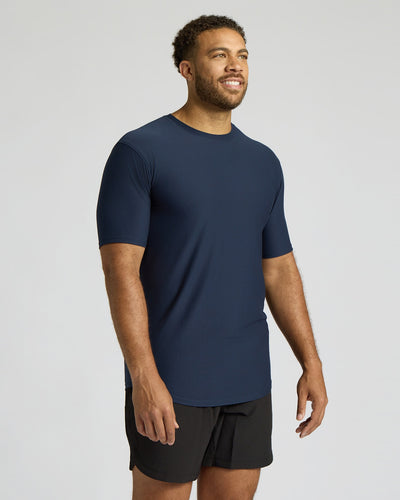 Tall Active Curved Hem Crew