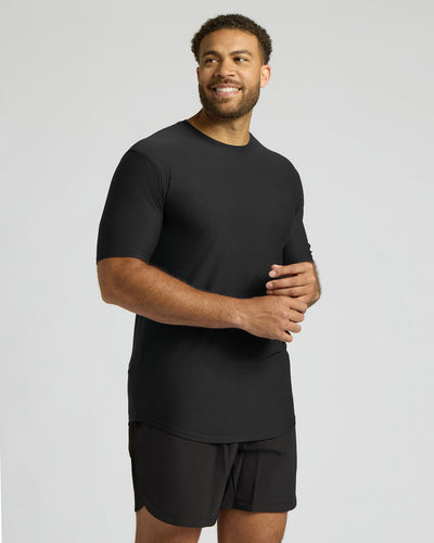 Tall Active Curved Hem Crew