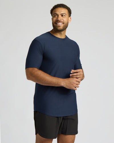Tall Active Curved Hem Crew
