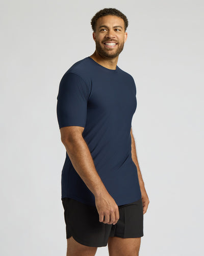 Tall Active Curved Hem Crew