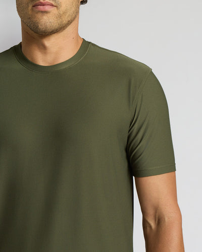 Active Curved Hem Crew