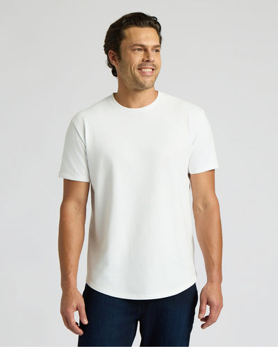 Heavyweight Curved Hem Crew