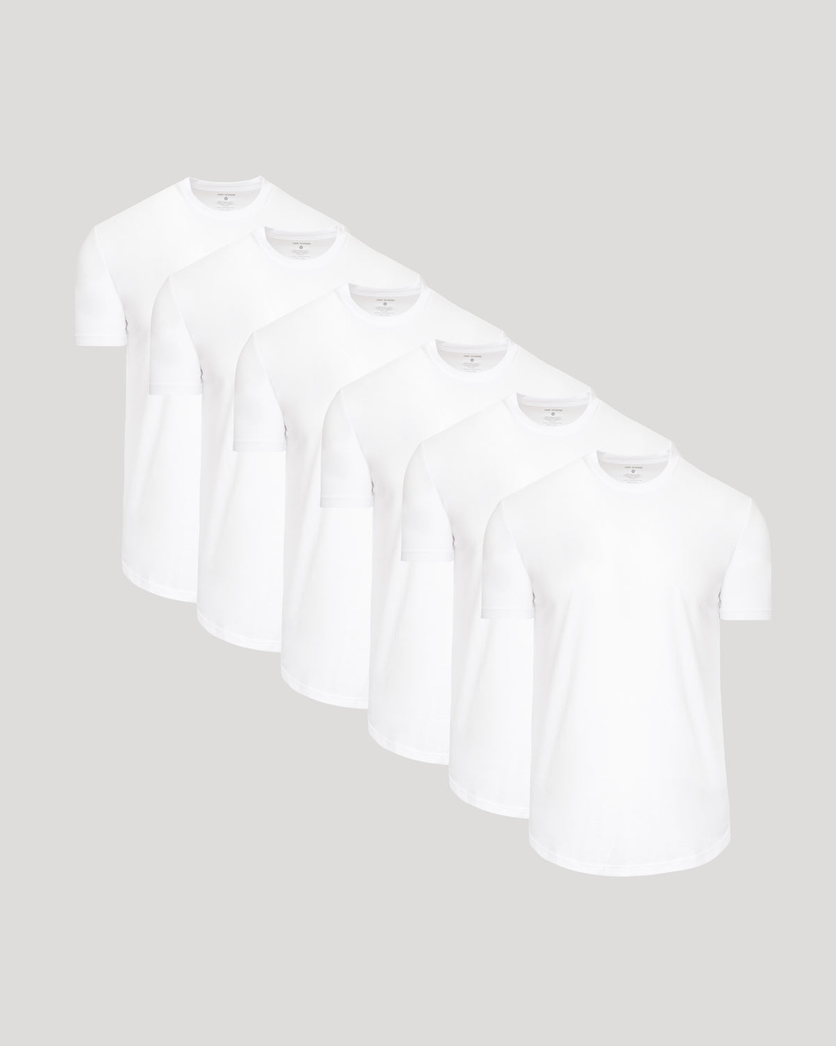 True Classic Men's Premium Curved Hem Classic Crew T-Shirts set.