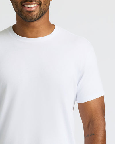 Classic Curved Hem Crew Neck