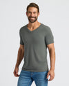 Man wearing Seasonal Classic V-Neck 3-Pack shirt, smiling.