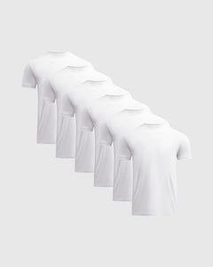 True ClassicWhite Classic Crew Neck 6-Pack