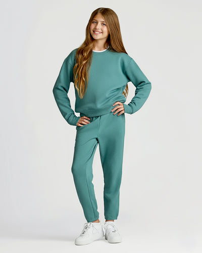 Stormcloud Slouch Pullover Crew & Relaxed Joggers Set