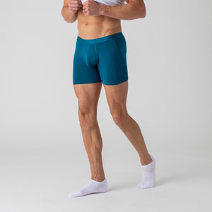 True ClassicTeal Boxer Briefs 3-Pack worn by a male model.
