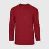 Crimson Long Sleeve Crew Neck 1 against a light-gray background.