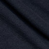 Navy Waffle Long Sleeve Crew Neck's textured, waffle-knit fabric close-up.